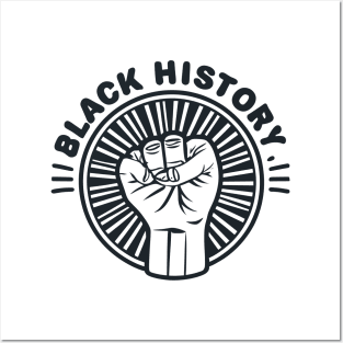 Black History Fist Posters and Art